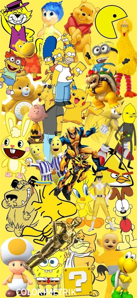 personajes amarillos